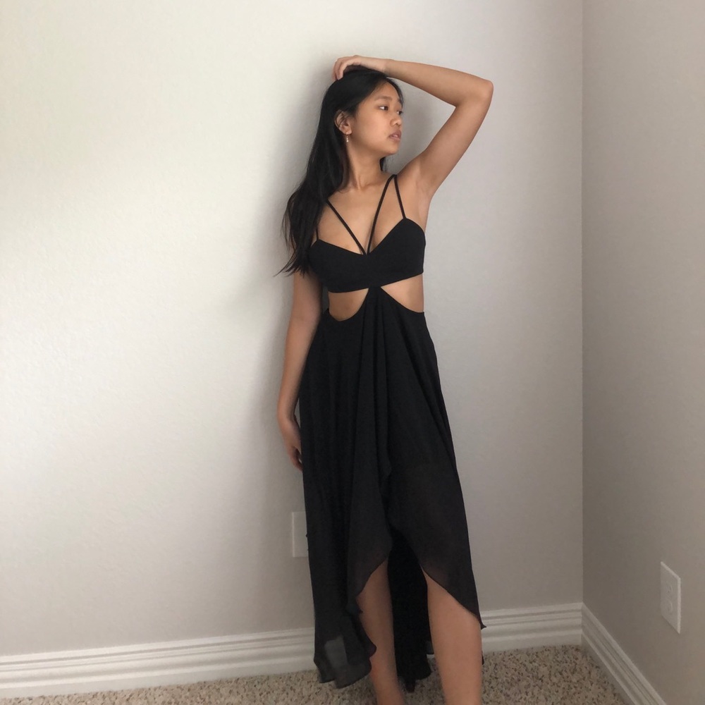 Stunning Bebe Black High-Low Dress